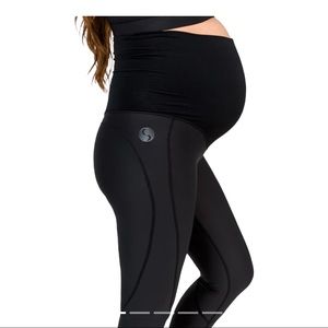 Cadenshae Maternity Leggins Classic Black high Rise Size S